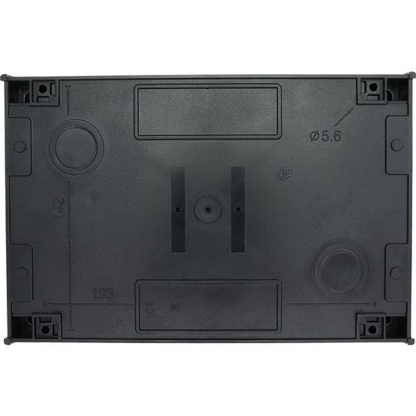 T5B-4-15682/I4/SVB Main switch, T5B, 63 A, surface mounting, 4 contact unit(s), 6 pole, 1 N/O, 1 N/C, Emergency switching off function, With red rotary handle and yellow image 2