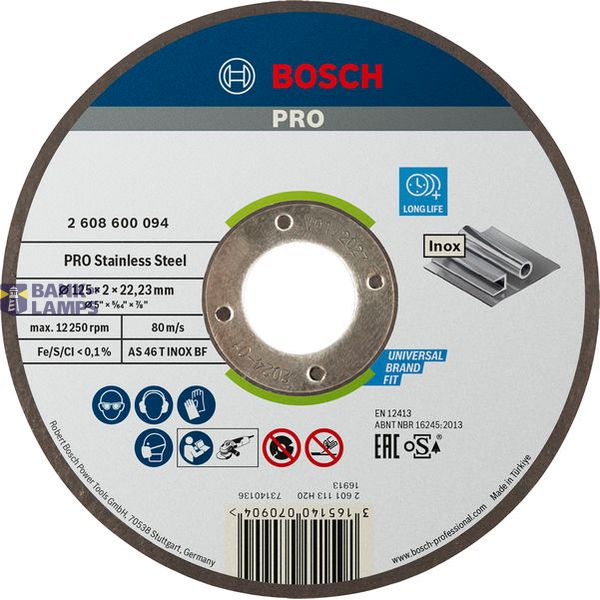 Expert for Inox straight cutting disc AS 46 T INOX BF, 125 mm, 2,0 mm image 1
