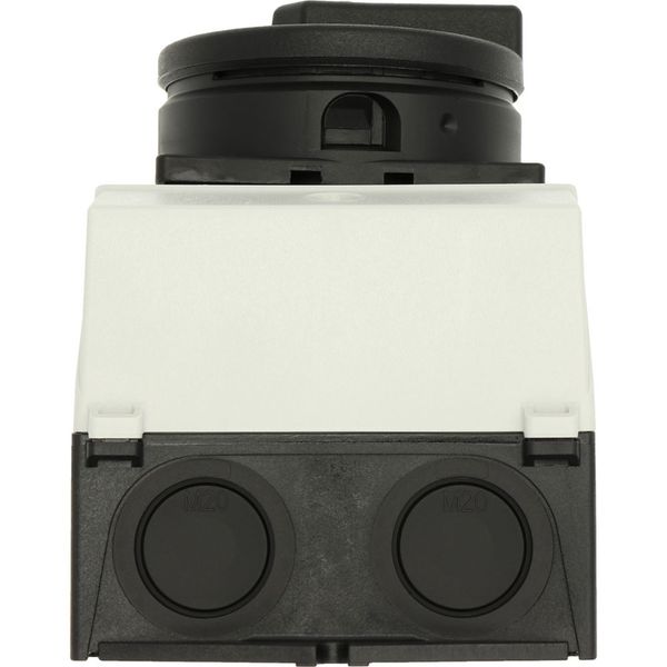 T0-3-15680/I1/SVB-SW Main switch, T0, 20 A, surface mounting, 3 contact unit(s), 3 pole + N, 1 N/O, 1 N/C, STOP function, With black rotary handle and locking ring, Lockab image 43