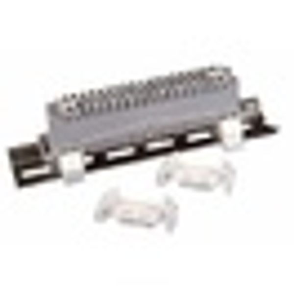 Telephony DIN-rail adapter for round rod modules 10/20-pairs image 2