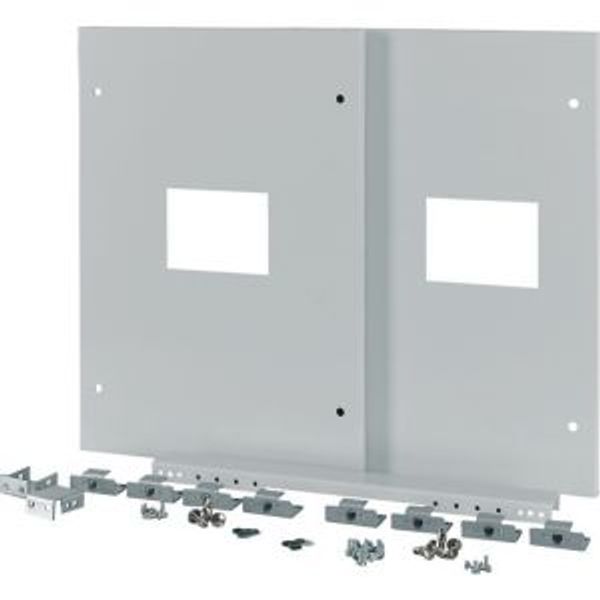 XTMP2N4FC-XMV-H550W800 Front cover for 2x NZM4-XMV, fixed, HxW=550x800mm, grey image 2