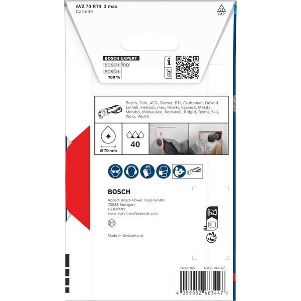 EXPERT 3 max AVZ 7 RT4 Multitool Grouting Plate 7 mm 5 pcs. image 1