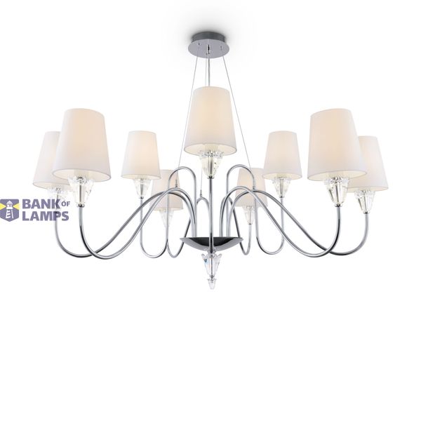 Modern Florero Chandelier Chrome image 2