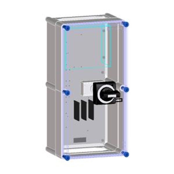 Switch enclosure prepared for 1 NZM1 MCCB 4P image 2