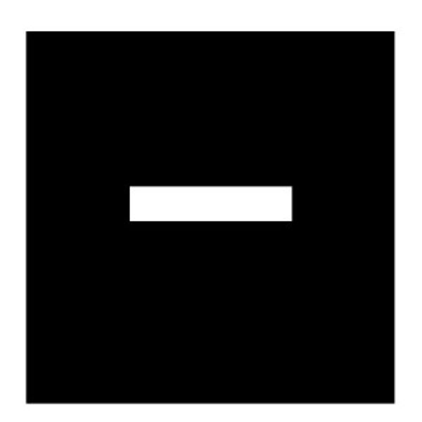 38TQ18 Button plate for push-button, Name: Decrease, 18 x 18 image 2