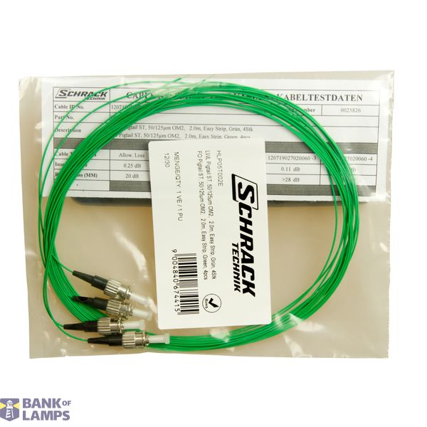 FO Pigtail ST, 50/125æm OM2, 2.0m, Easy Strip, green, 4pcs image 5