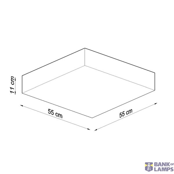 HORUS 55 CEILING LAMP BLACK E27 4X60W IP20 image 9