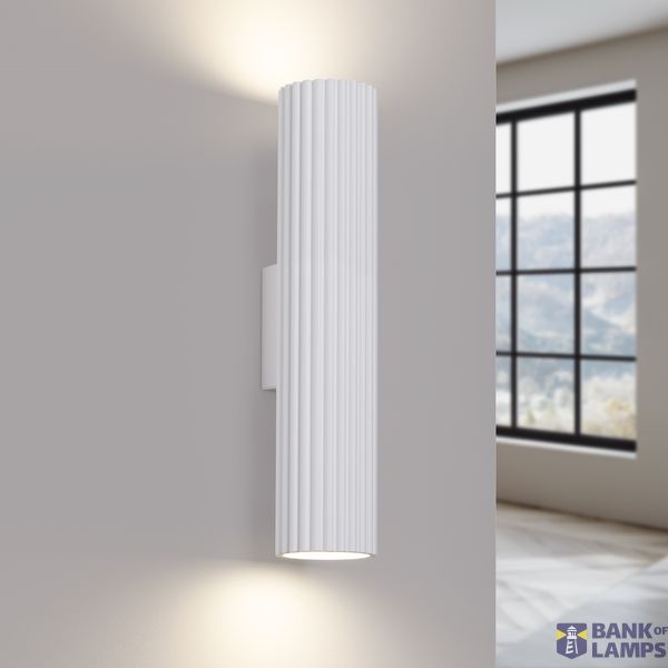 MINIMALIST WALL LAMP WHITE CARBON ILLUMINATING UP AND DOWN FOR BEDROOM image 7
