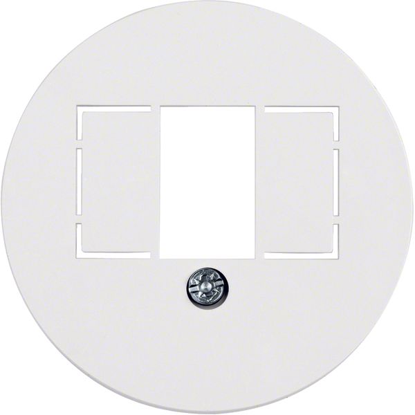 Centre plate TAE cut-out, push-out, 1930/glass, p. white glossy image 2