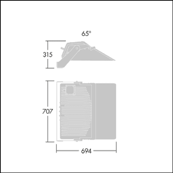 CHAMPION 264L-740 V3 VSR ANT - LED Floodlight image 3
