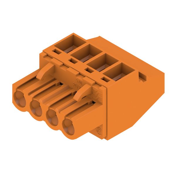 PCB plug-in connector, female plug, 5.00 mm, Number of poles: 4, 90°, Clamping yoke connection, Clamping range, max. : 4 mm², Box image 4