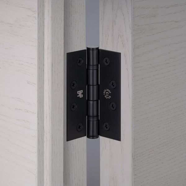 DOOR HINGE / 76 X 51 X 2 MM / WELDERS BLACK image 2