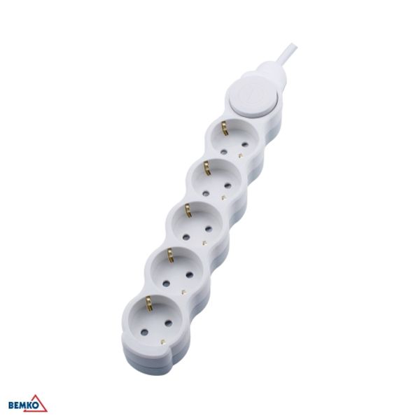 EXTENSION CORD NA SCHUKO 5X 2P+Z+WYŁ. 1.5MM X 5.0M image 1