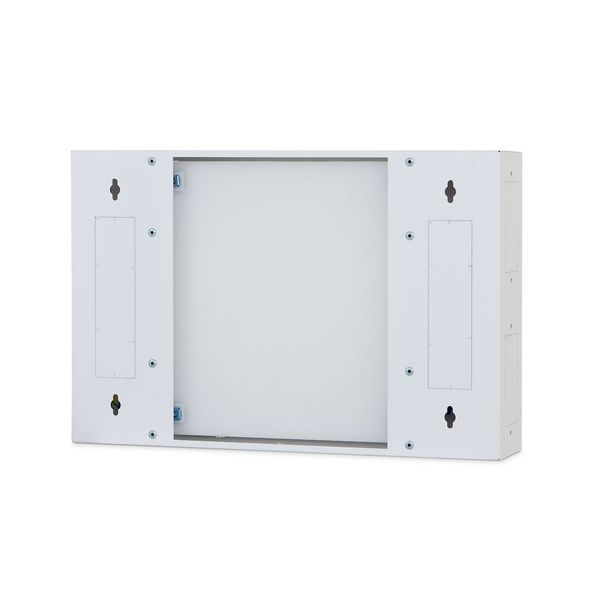 Data Homecabinet, 2-row, 26x TOOLLESS, 3x 230V, RAL9003 image 2