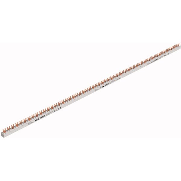 GVK busbar fork, 3-phase+N, L1 - L2 - L3 - N, shortenable version, end caps not included, 1 meter, 16 mm² image 2