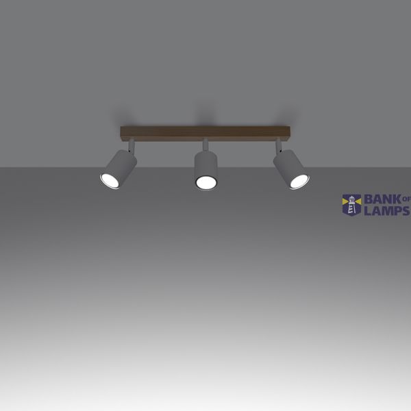 CEILING LAMP VERDO 3L WHITE GU10 3X10W IP20 image 2