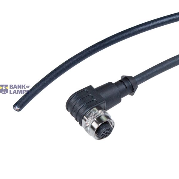 Sensor Kabel 5-polig, PUR, 10m - gewinkelte M12 Buchse/offene Leitungsenden, A-kodiert, 24V DC image 1
