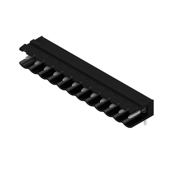 PCB plug-in connector, male header, open side, THT solder connection, 5.00 mm, Number of poles: 12, 90°, Solder pin length (l): 4.5 mm, tinned, black, Box image 3
