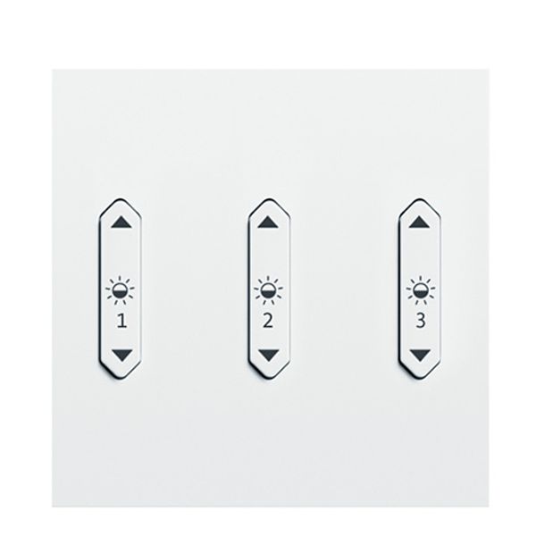LM-RCW3 b+c+j - Rocker switch, 3x, light, white image 1