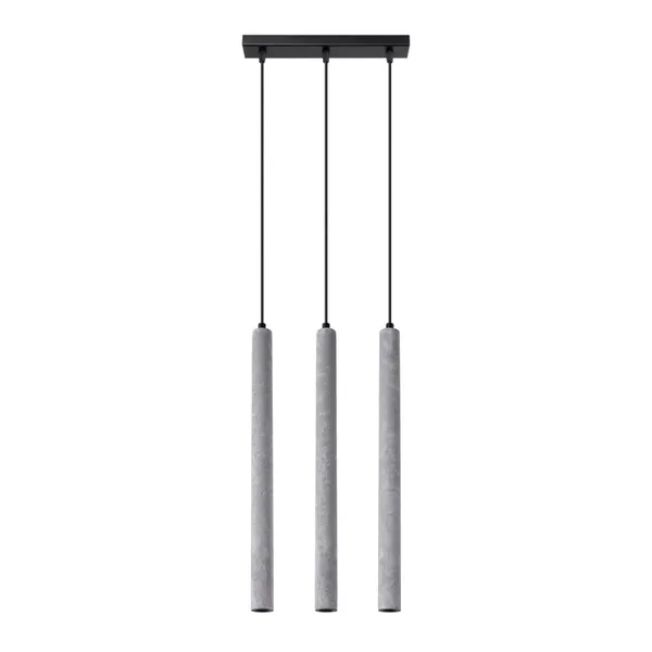 HANGING LAMP PASTELO 3L CONCRETE G9 3X8W IP20 image 1