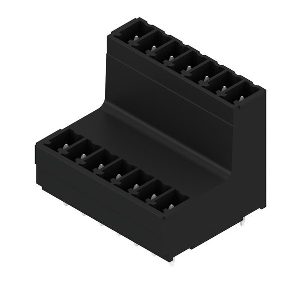 PCB plug-in connector, male header, closed side, THT/THR solder connection, 3.81 mm, Number of poles: 14, 180°, Solder pin length (l): 3.2 mm, tinned, black, Box image 2