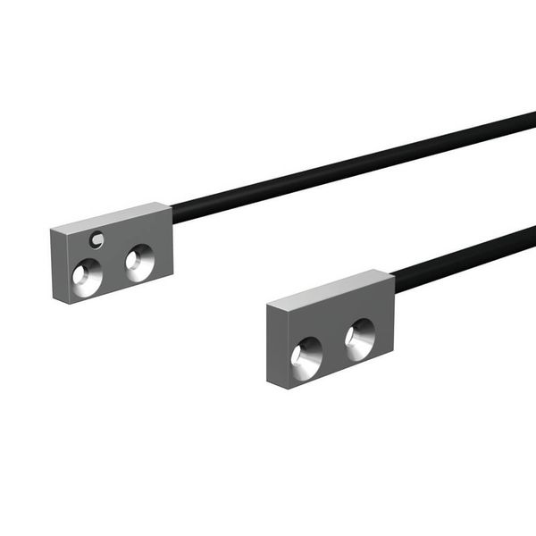 Fiber optic sensor head, through-beam, square, flat-view, R1 flexible E32 1577D image 1