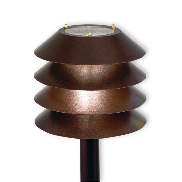 Pole mount. luminaire AT101ALAP 100W E27 BR image 1