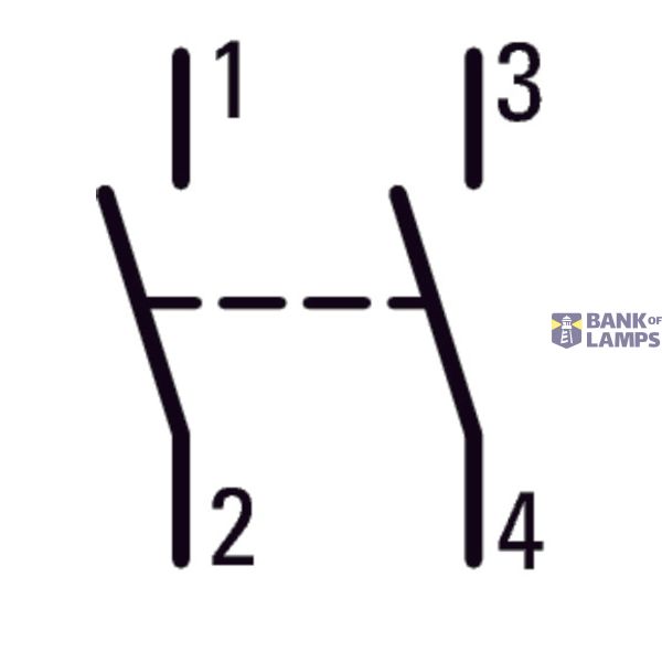 Changeover switch, With thumb-grip, momentary, 2 N/O, Screw connection image 9
