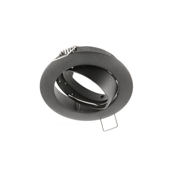 Spot luminaire housing PORTO-K with adjustment, IP20, round, black image 1