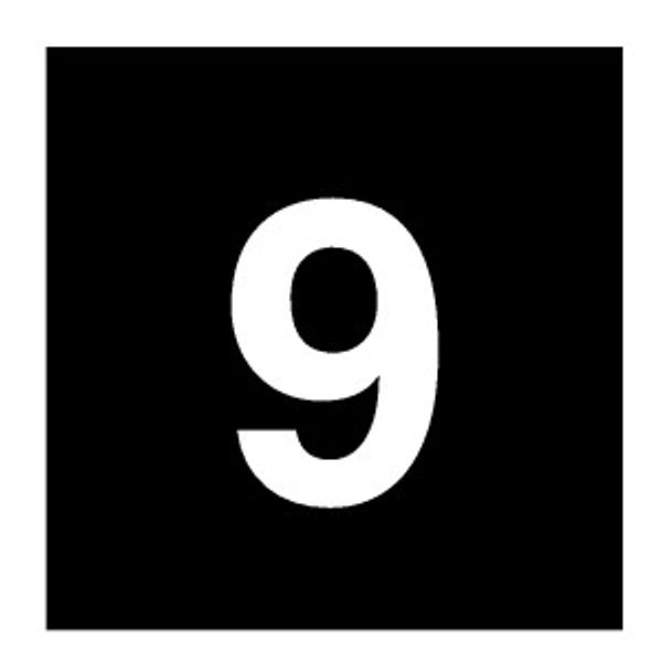 89TQ25 Button plate 25, black, 9 image 2