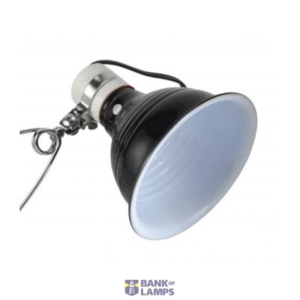 Clamp Heat Lamp Fixture,  Aluminum Reflector Shade, Max 75W image 1