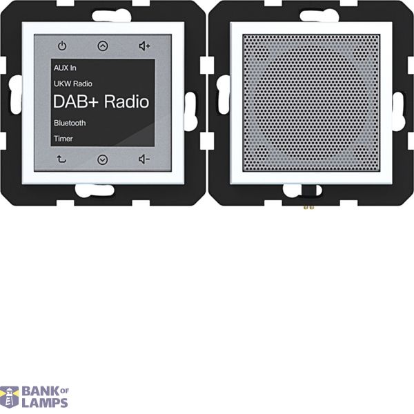Touch radio DAB+, Bluetooth with speaker, A.x/C.x, matte light white image 1