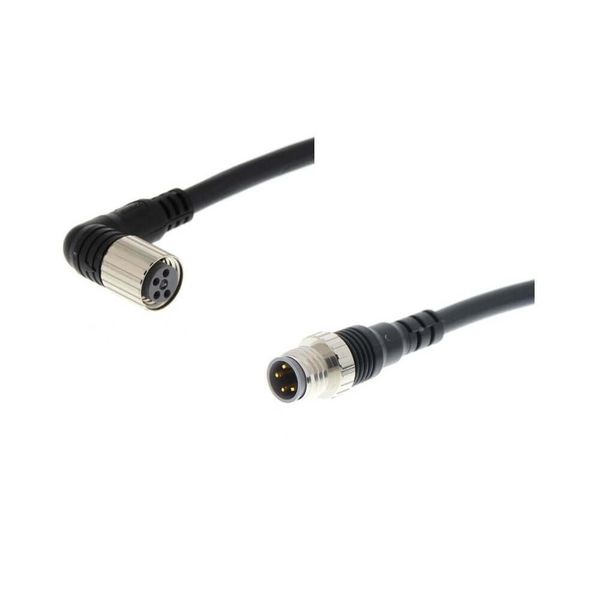 Cable with connectors on both cable ends, M8 right-angle socket (femal XS3W5024M image 2