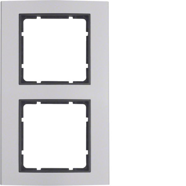 Frame 2gang, B.3, al./ant. matt, al. anodised image 1