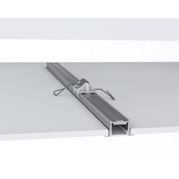 Building-in aluminium profile for 1 LED-strip, Flügel-Profil SMALL, weiß, Länge 2m image 1