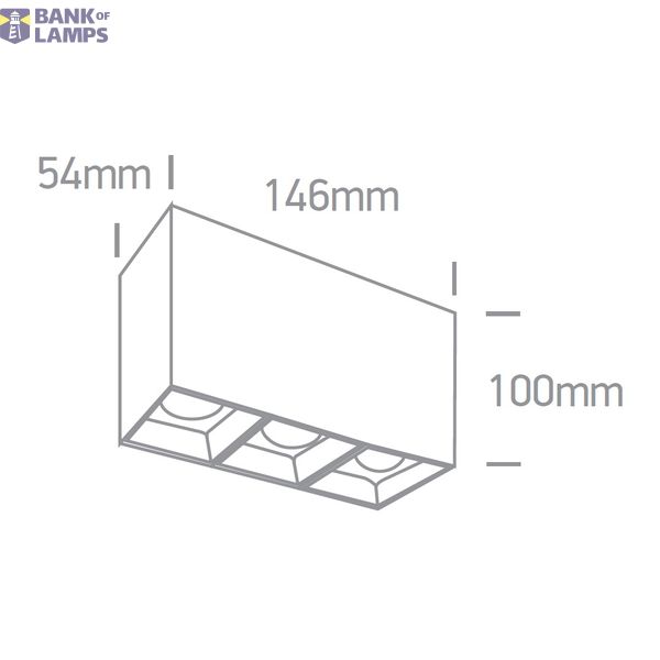 WHITE 3x7W WW IP20 100-240V image 2