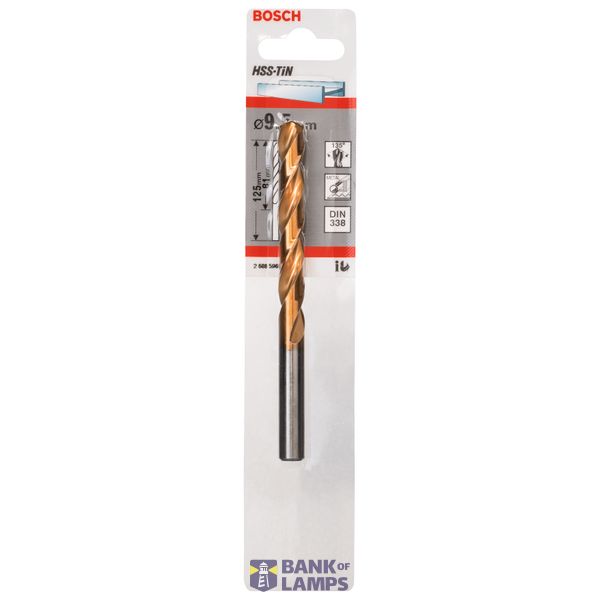 Metal drill bits HSS-TiN, DIN 338 9,5 x 81 x 125 mm 1 pcs. image 2