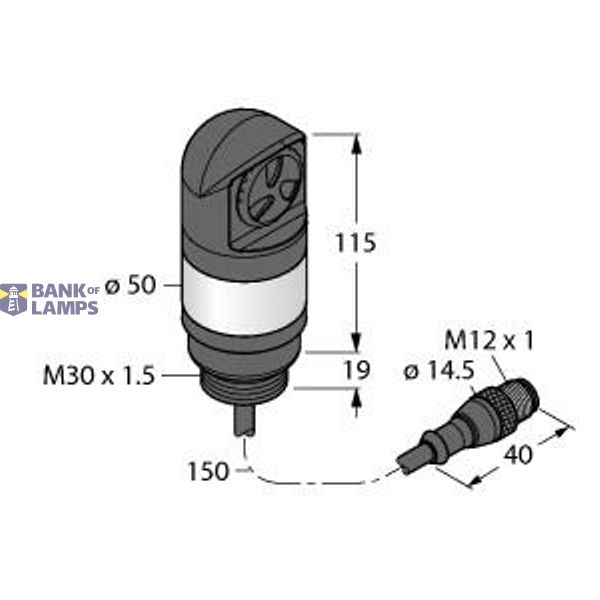 LED Signal Light Tower Light   TL50YALSQP image 1
