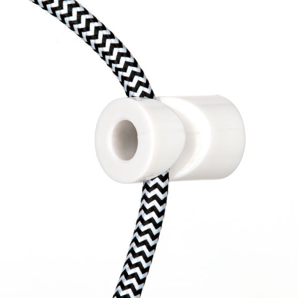 Ceiling/Wall Cord Grip Tube Plastic White image 2
