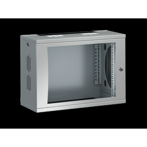 DK FlatBox, WHD: 600x492x400 mm, 9 U, with 482.6 mm (19") mounting angles image 3