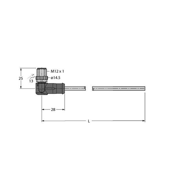 Industrial Ethernet/PROFINET Cable Connection Cable   WSSD-4416-6M image 1