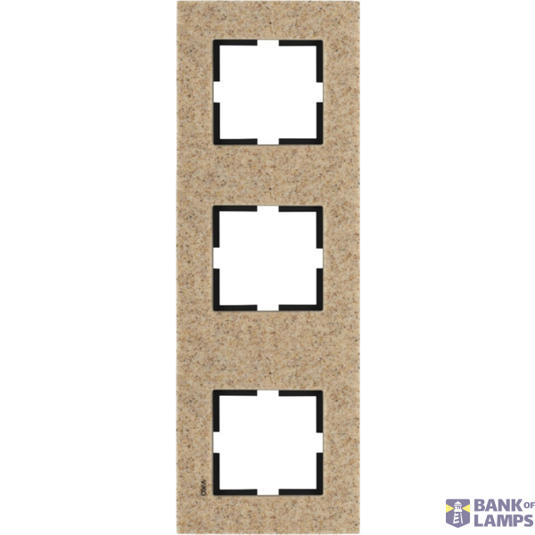 Novella Accessory Corian - Sandstone Three Gang Frame image 1