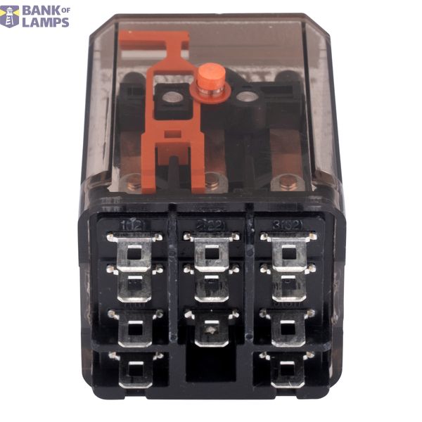 Power Relay 3 C/O 24VAC 16A, plain cover, AMP Faston 187 image 2