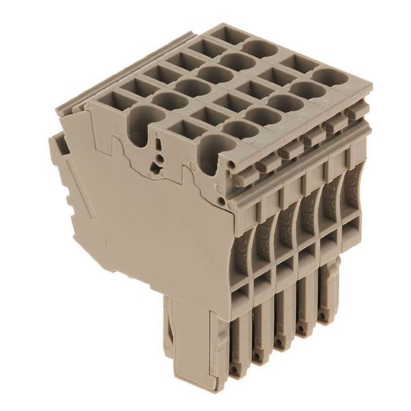 Z-series, Plug-in connector, dark beige, Direct mounting image 1