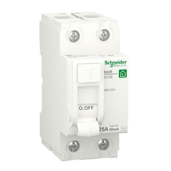 Schneider Electric R9R RCCB, 25A, 2 Pole, 30mA, Type AC, 230V ac image 1