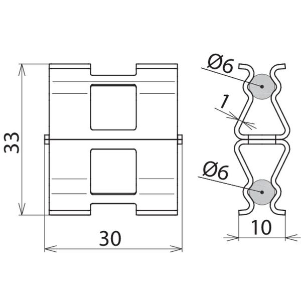 DEHNclip rebar clamp St/bare for Rd 6 mm / Rd 6 mm image 2