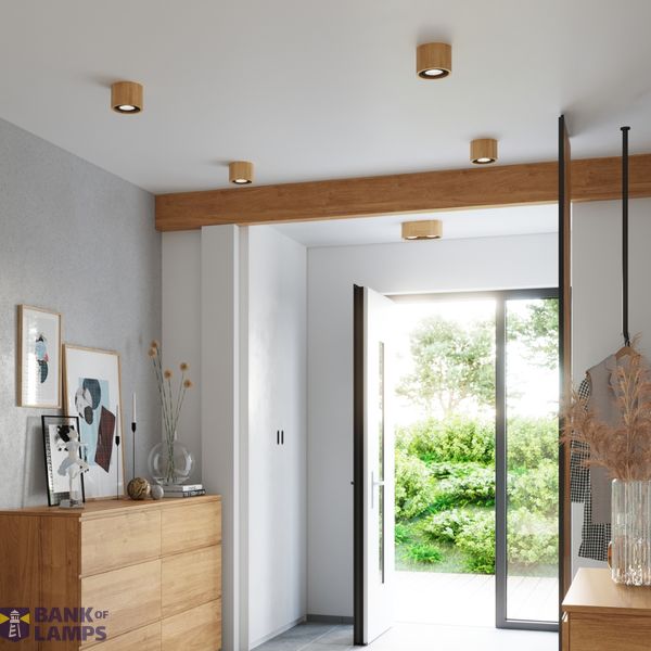 SPOT BASIC 1 NATURAL WOOD GU10 1X40W IP20 image 8