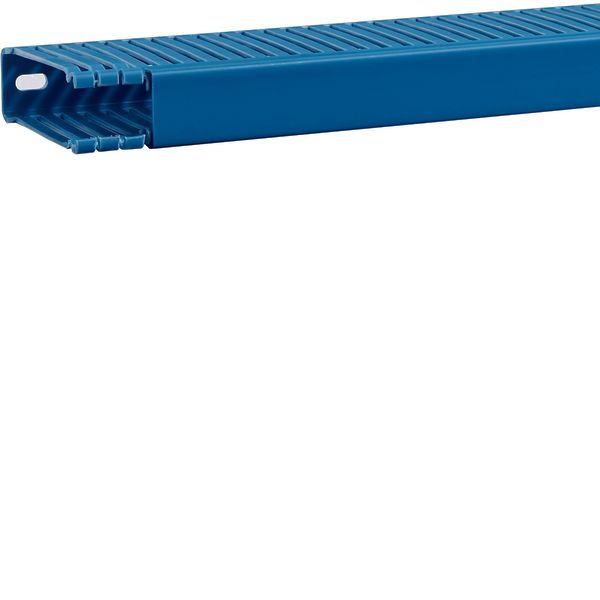 Slotted panel trunking made of PVC BA6 80x25mm blue image 1