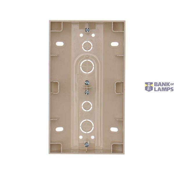 Double angled Keystone IT/telephone socket cover with descriptive field, (cover), Inox, metallized image 1