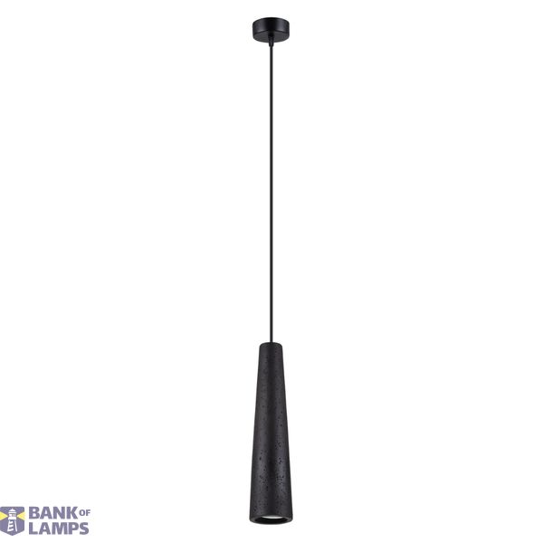 Pendant lamp ELECTRA black concrete image 2